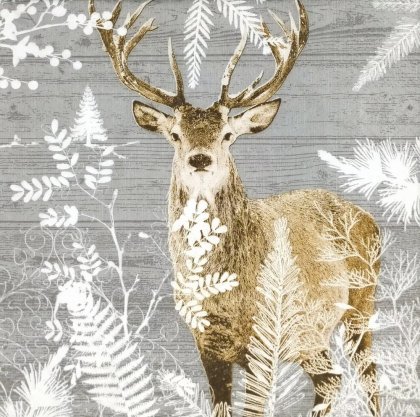 Paper + Design Christmas Napkins 33cm (Pack of 20) - Imperial Stag