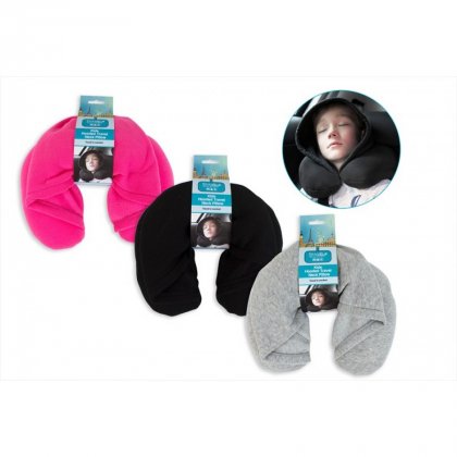 Travel Essentials Kids Hooded Travel Pillow - Assorted