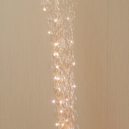 Premier Decorations Lit Twigs with 45 Warm White LED 1M - Rose Gold