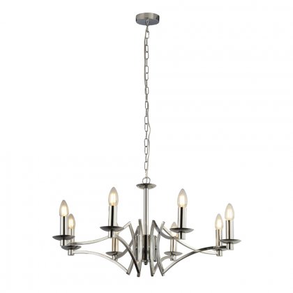 Searchlight Ascot 8 Light Pendant Antique Brass