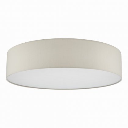 Cierro 6 Light Flush Taupe With Diffuser 80cm