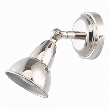 Nathaniel 1 Light Single Spotlight Polished Nickel