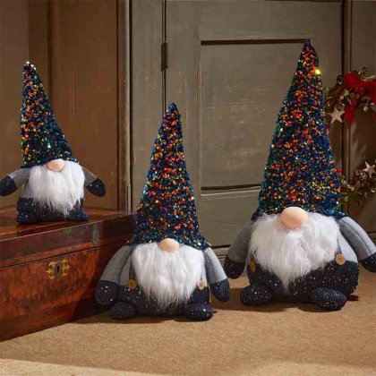 Three Kings Seasonal Plush Decor GlamJonk - Navy