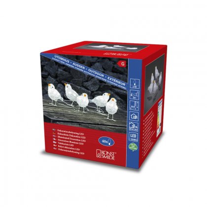 Konstsmide Acrylic LED Birds (Set of 5)