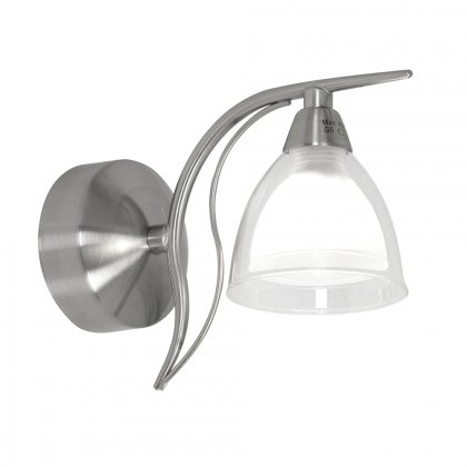 Oaks Lighting Portland Single Wall Light Antique Chrome