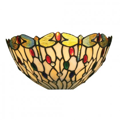 Oaks Lighting Tiffany Style Dragonfly II Wall Light