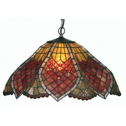 Oaks Lighting Tiffany Style Orsino Ceiling Light