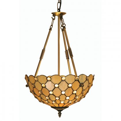 Oaks Lighting Tiffany Style Jewel Ceiling Light