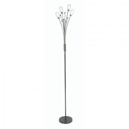 Oaks Lighting Pandora Floor Lamp Mirror Black