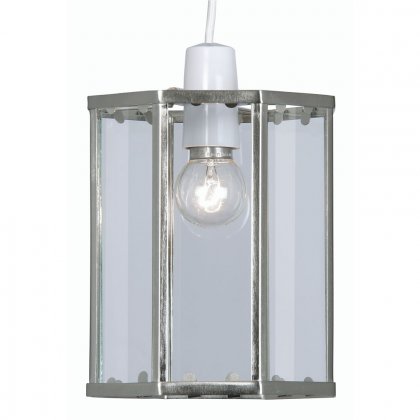 Oaks Lighting Non-Electric Lantern Antique Chrome