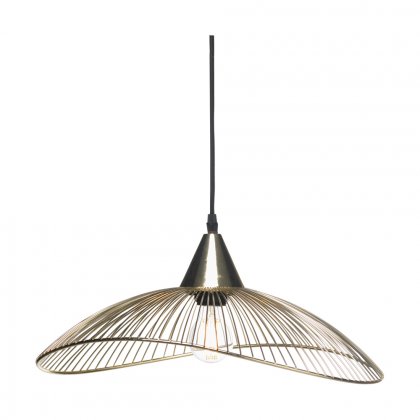 Oaks Lighting Helios Single Pendant with 1200mm Cord Gold