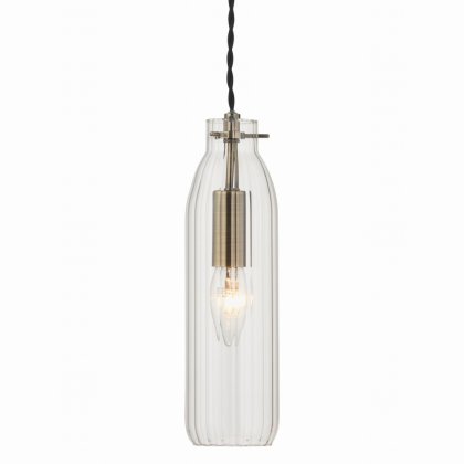 Oaks Lighting Hyperion 1 Light Pendant Antique Brass