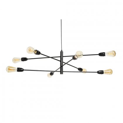 Oaks Lighting Graz 8 Light Pendant Black