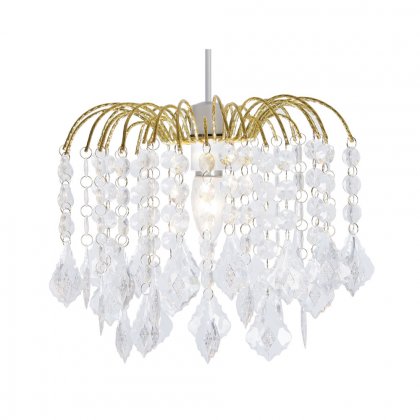 Oaks Lighting Dacia Non-Electric Pendant Small Polished Brass