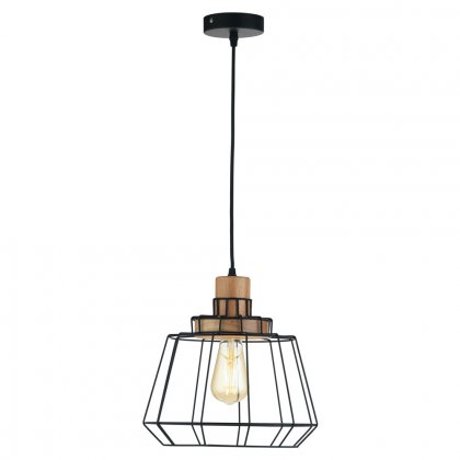 Oaks Lighting Rulo Pendant Black