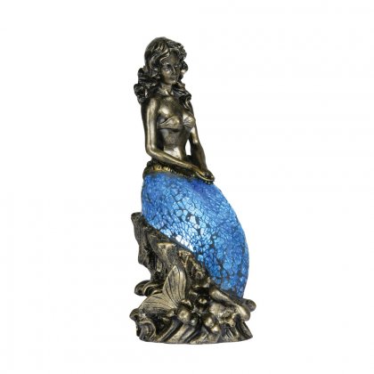 Oaks Lighting Tiffany Style Mermaid Novelty Table Lamp