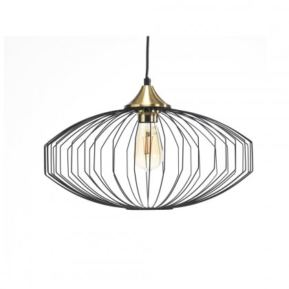 Oaks Lighting Boho Pendant Black