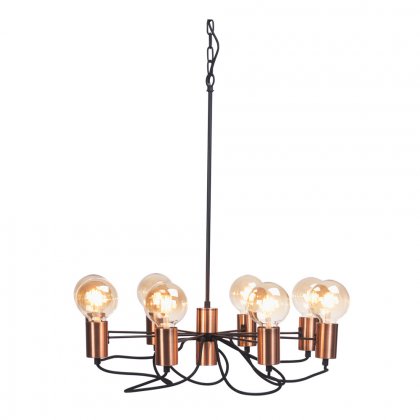 Oaks Lighting Tala 8 Light Chandelier Copper