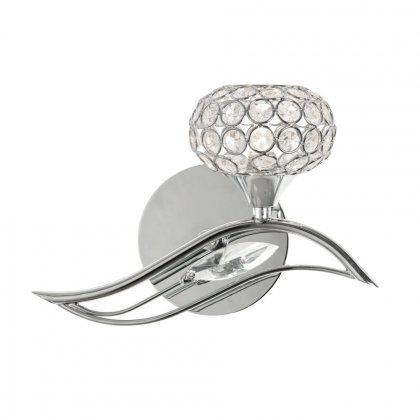 Oaks Lighting Esmee Wall Light Left Chrome