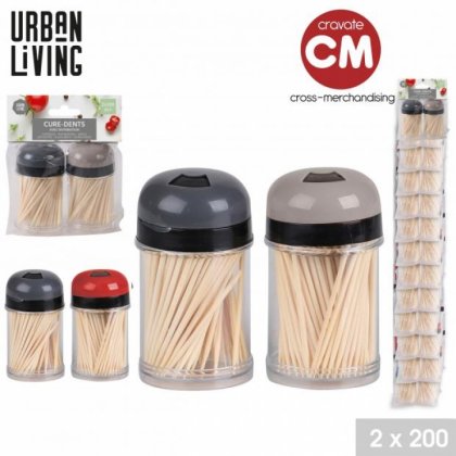 Urban Living x2 Toothpick 200Pcs - Assorted