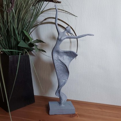 Elur Iron Figurine Margot Dancer 40cm - Grey Shimmer