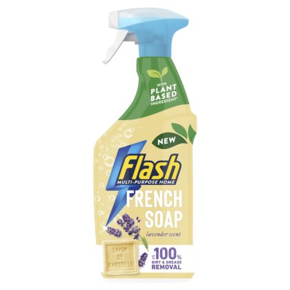 Flash Multi Purpose Home Spray - 800ml - French Soap Lavender Scent