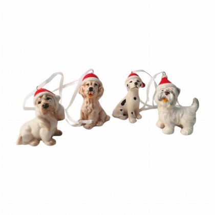 Giftware Trading Ceramic Dog Tree Decoration - Assorted