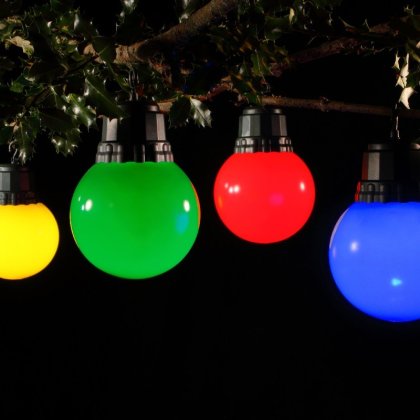 Noma Battery Operated Large Ball Bulbs (Set of 4)