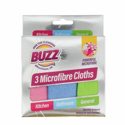 Buzz Mircofibre cloths - 3 pack