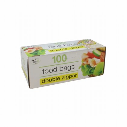 Tidyz Food Double Zipper Bags - 100