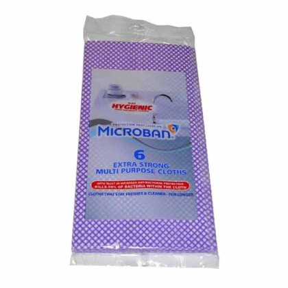 Mircoban Antibacterial Multi Purpose Cloths - 6 Pack