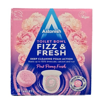 Astonish Toilet Bowl Cleaner Pink Peony Fresh Tablets