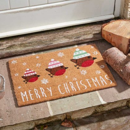 Three Kings Christmas Decoir Mat 40 x 60cm - Festive Robin