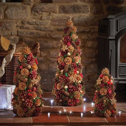 Three Kings Festive Natural Decor Three Kings Cone 45cm