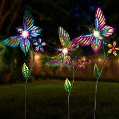 Smart Garden Solar Butterfly Stake Light - Assorted