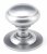 Satin Chrome Round Centre Door Knob