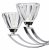 Dar Vito 5 Light Semi Flush Polished Chrome