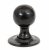 Black Round Mortice/Rim Knob Set