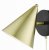 Branco 1 Light Wall Light Matt Black And Brass