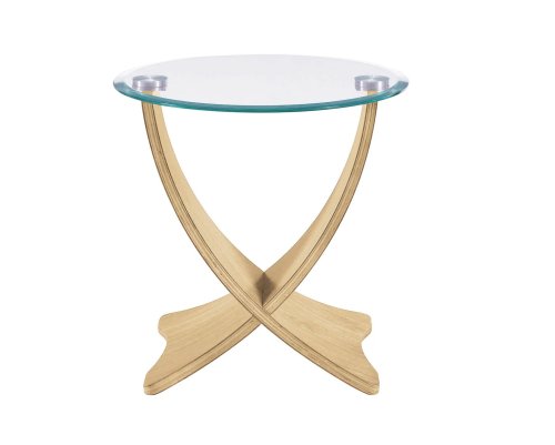 Jual Siena Lamp Table In Oak & Glass