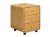 Jual 3 Drawer Pedestal on Wheels - Oak