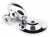 Polished Chrome Oval Cabinet Knob 33mm