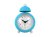 Karlsson Alarm Clock Chaplin - Bright Blue