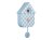 Karlsson Wall Clock Modern Cockoo Checker - Soft Blue