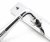 Polished Chrome Reeded Slimline Lever Latch Set