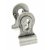 Pewter 50mm Euro Door Pull (Back to Back fixings)