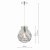 Dar Quinn Pendant Polished Chrome & Smoked Glass