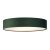 Searchlight Drum 2 3 Light Velvet Flush, Green Shade