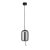 Searchlight Lisbon Led Pendant,Black And Smoked Glass