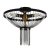 Searchlight Baguette 3 Light Ceiling Light, Black With Satin Brass